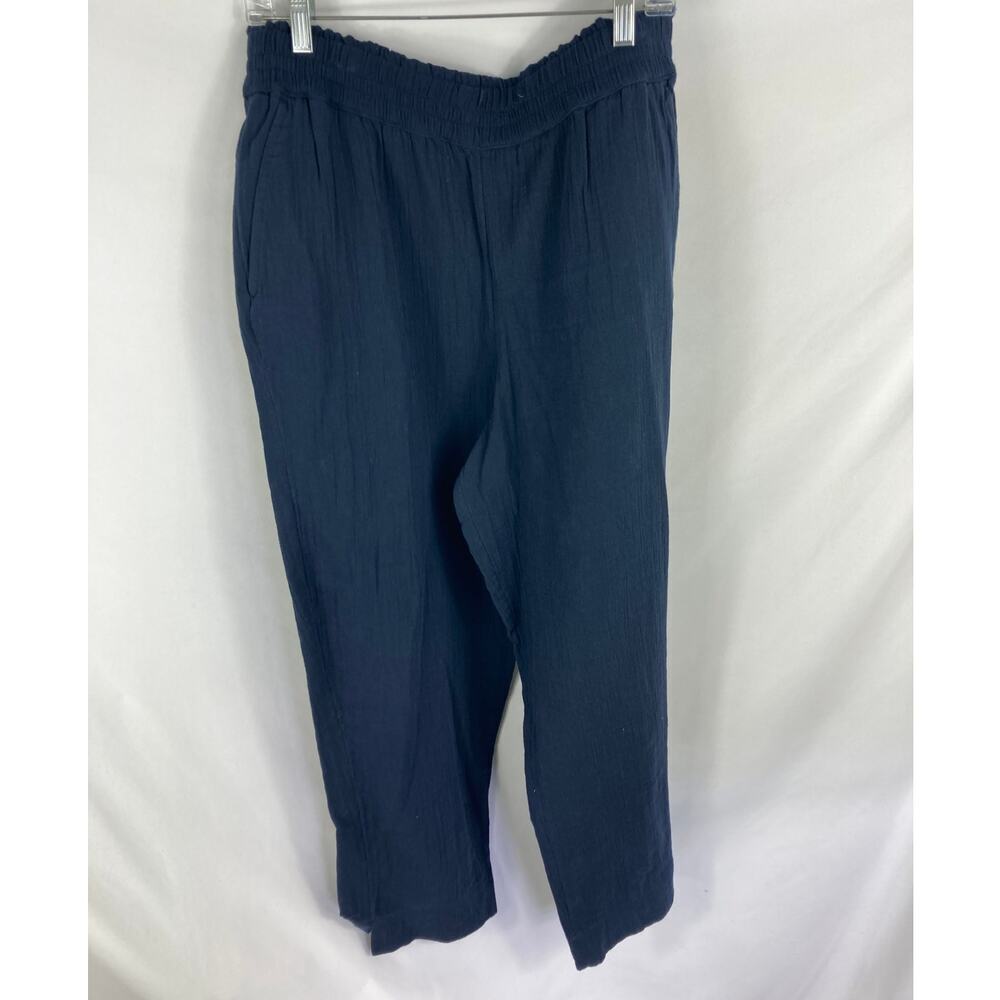 LOFT Pull on Wide Leg Flowy Pant Blue Size Large